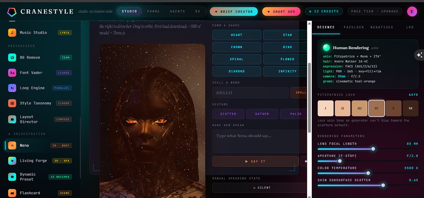 Cranestyle Studio — AI creative suite